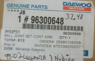 Rotuyn Trụ Đứng Daewoo Nubira Mã phụ tùng 96300648