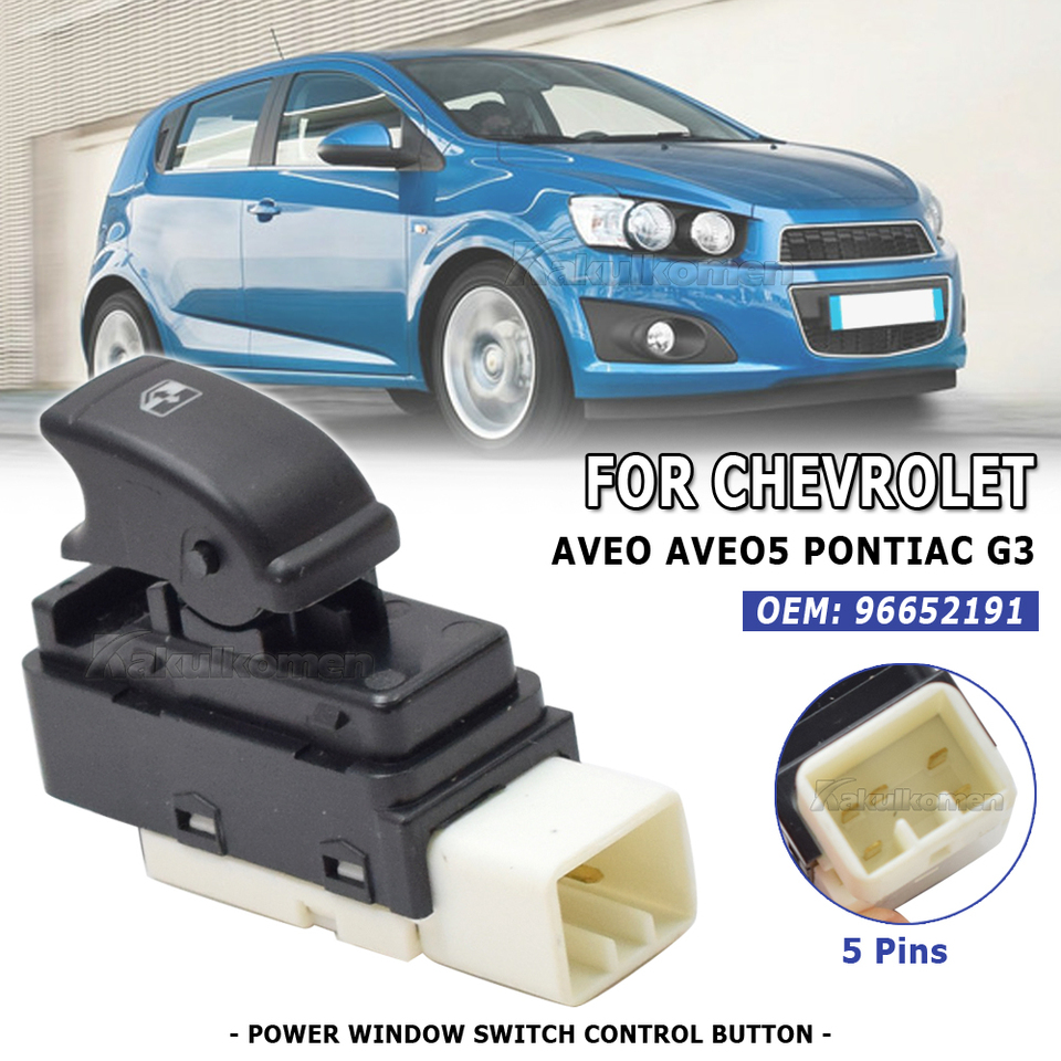 Công Tắc Lên Xuống Kính Cánh Cửa Trước Phải Daewoo Gentra Mã phụ tùng 96652191