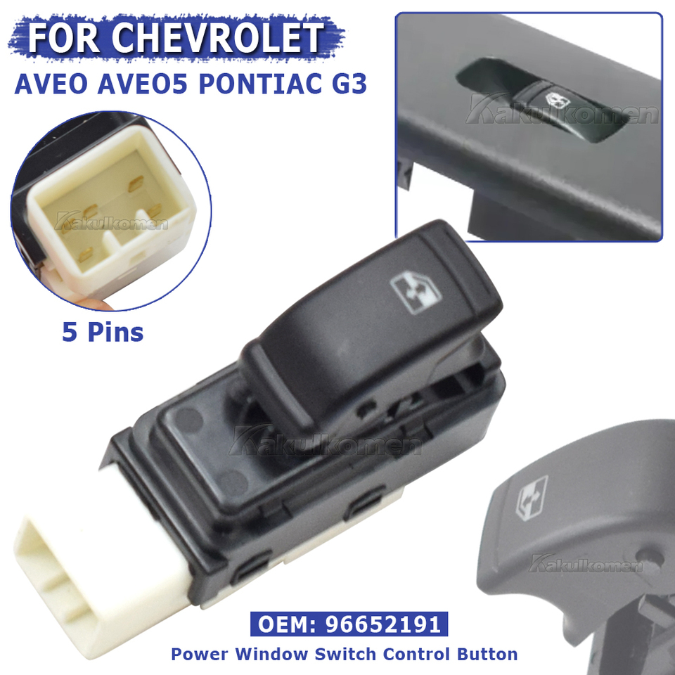 Công Tắc Lên Xuống Kính Cánh Cửa Trước Phải Daewoo Gentra Mã phụ tùng 96652191