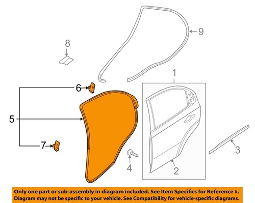 Gioăng Cửa Sau Phải Daewoo Gentra Mã phụ tùng 96649137