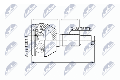 Láp Ngoài 2.0 - 28X29x32 Daewoo Magnus Mã phụ tùng 96481002