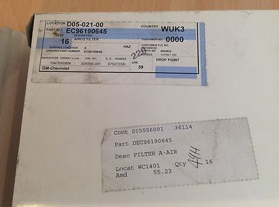 Lọc Gió Điều Hòa Daewoo Nubira Mã phụ tùng 96190645