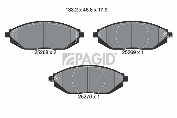 Má Phanh Trước Daewoo Matiz OEM 94564512