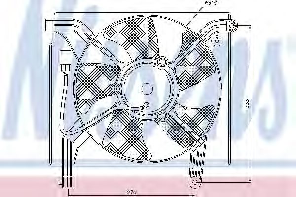 Quạt Giàn Nóng Daewoo Nubira Mã phụ tùng 96181889