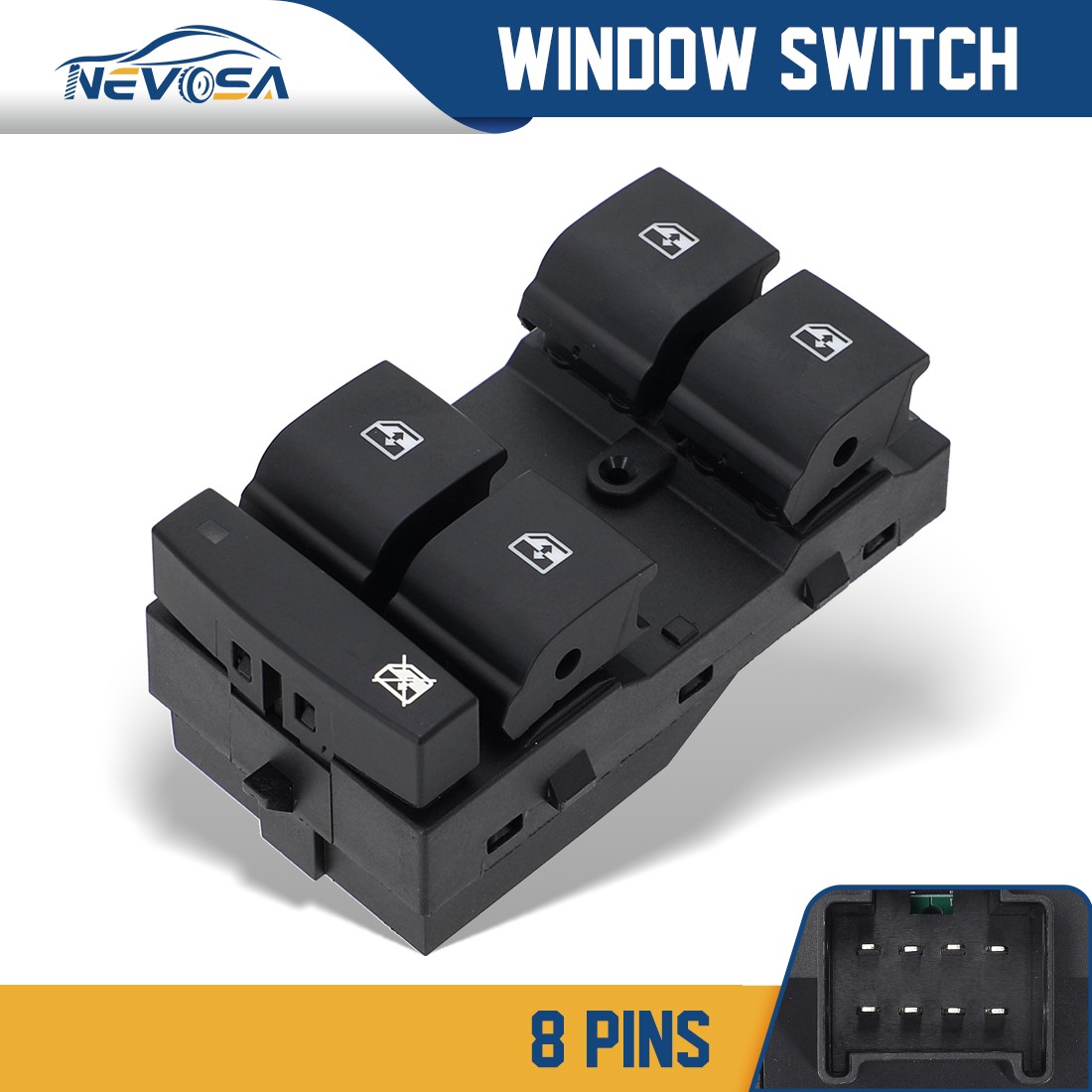 Công Tắc Lên Xuống Kính Tổng Giắc To Daewoo Lacetti Mã phụ tùng 20917577