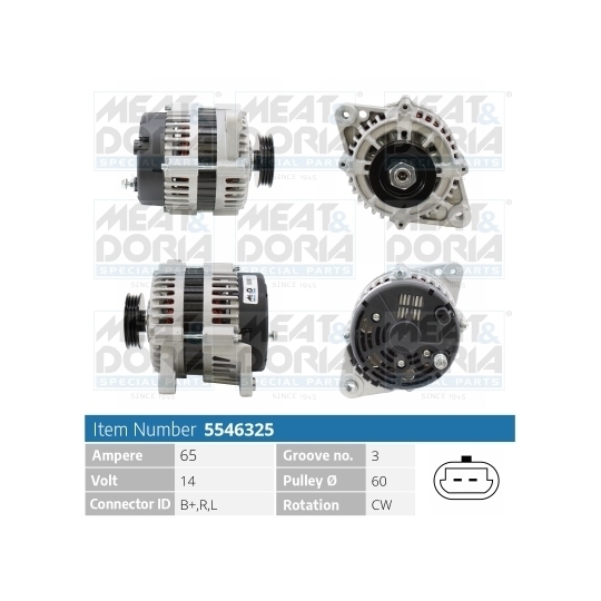 Máy Phát Điện Daewoo Matiz Mã phụ tùng 96567255-old