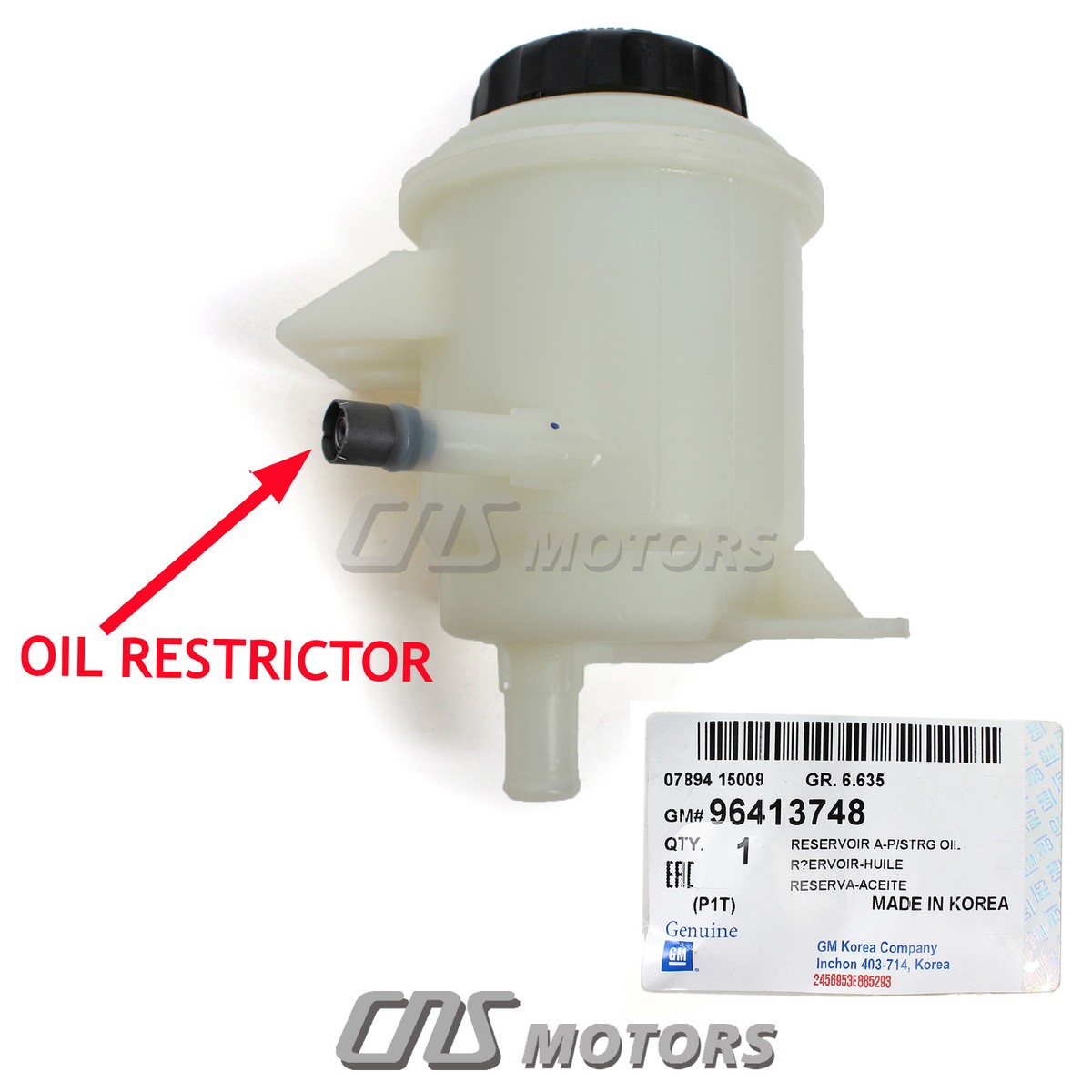 Bình Dầu Trợ Lực Daewoo Gentra Mã phụ tùng 96413748