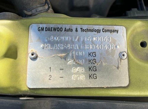 Ổ Khóa Ngậm Cánh Cửa Sau Trái Daewoo Lacetti Mã phụ tùng 96260995