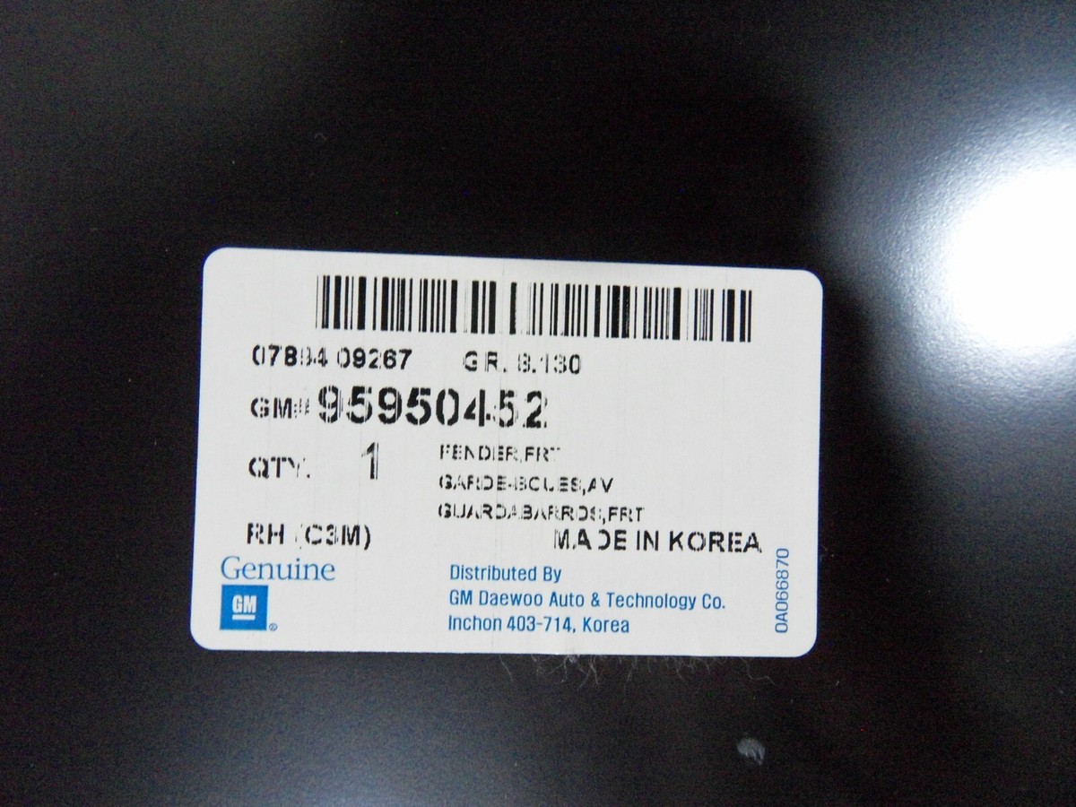 Tai Xe Phải Daewoo Matiz OEM 95950452