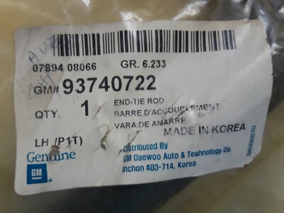 Rotuyn Lái Ngoài Trái Daewoo Gentra Mã phụ tùng 93740722
