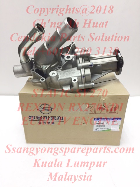 Bơm Nước Ssangyong RX 270 Mã phụ tùng 6652001101