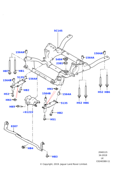 Giá Đỡ Động Cơ Landrover RANGE ROVER SPORT Mã phụ tùng LR038759