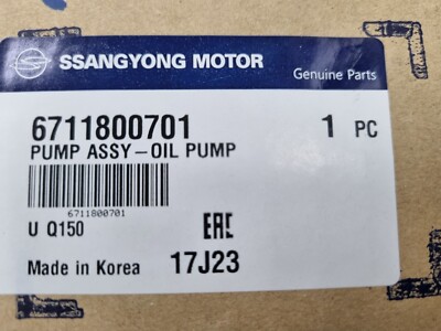 Bơm Dầu Động Cơ Ssangyong RX 270 Mã phụ tùng 6711800701