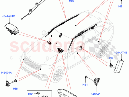 Hộp Điều Khiển Túi Khí Landrover RANGE ROVER Mã phụ tùng LR092581
