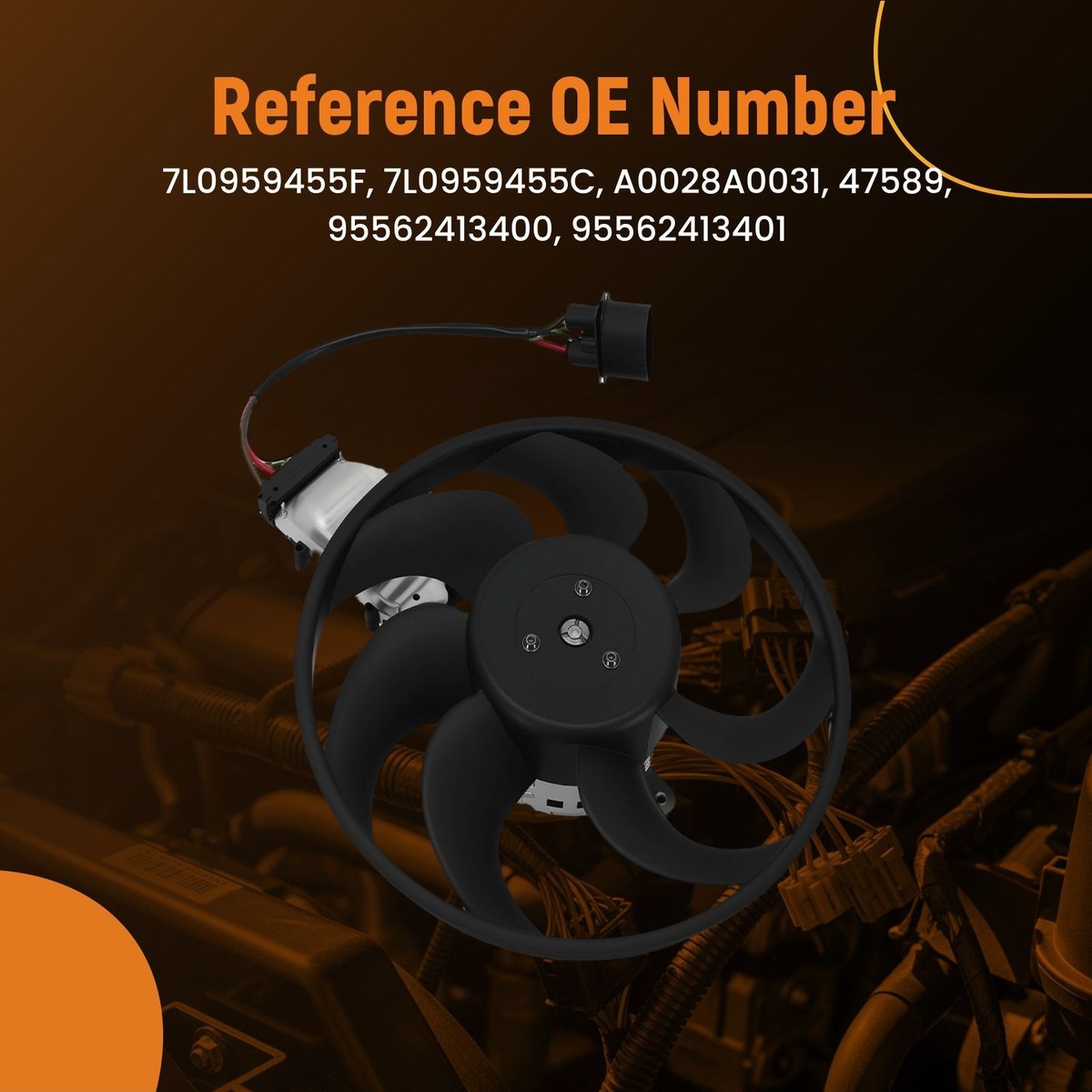Quạt Gió Động Cơ 3.6 Audi Q7 Mã phụ tùng 95562413400