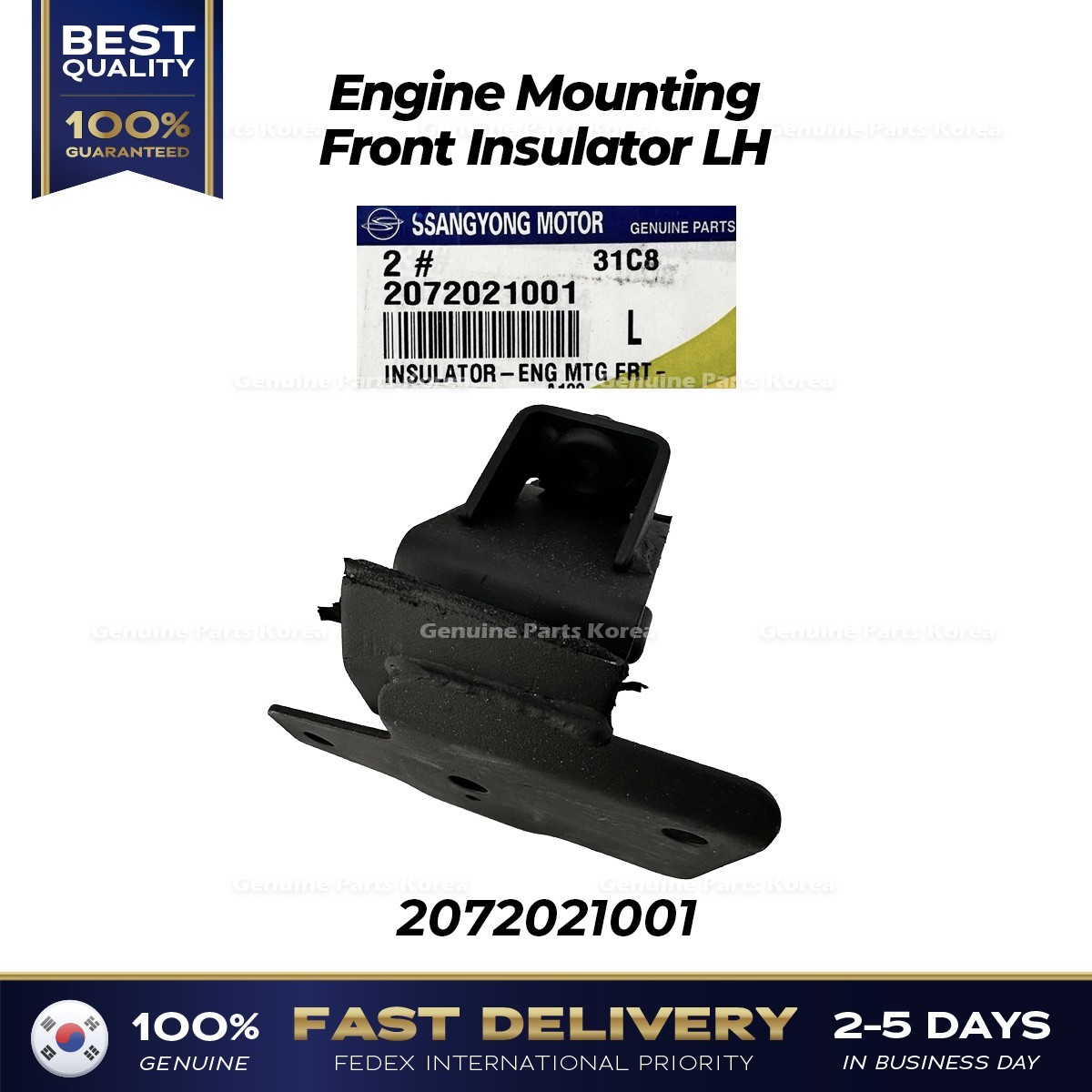 Tay Mở Cửa Trong Phải Ssangyong STAVIC Mã phụ tùng 7242021001