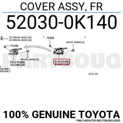 Ốp đèn gầm trước Innova 2016 (Ốp đèn ba đờ xốc trước) Mã phụ tùng 520300K140