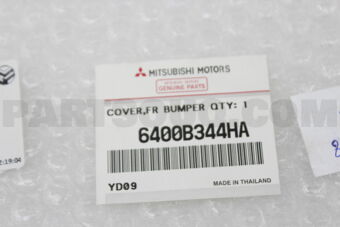 Ốp đầu ba đờ xốc trước dưới Pajero Sport Mã phụ tùng 6400B344hat