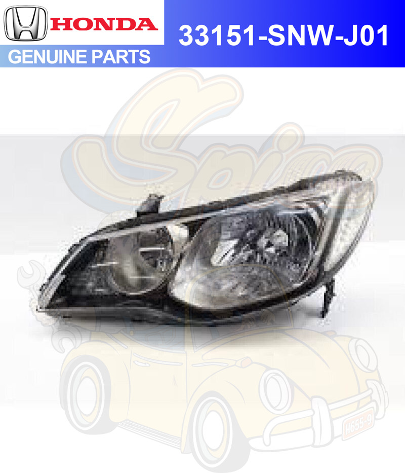 Đèn pha Honda Civic 1.8 2010 Mã phụ tùng 33151SNBT51