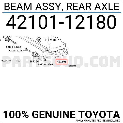 Cầu sau Toyota Altis 2008 Mã phụ tùng 4210112180