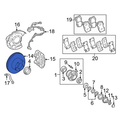 Đĩa phanh trước Land FJZ100 Mã phụ tùng 4351260171