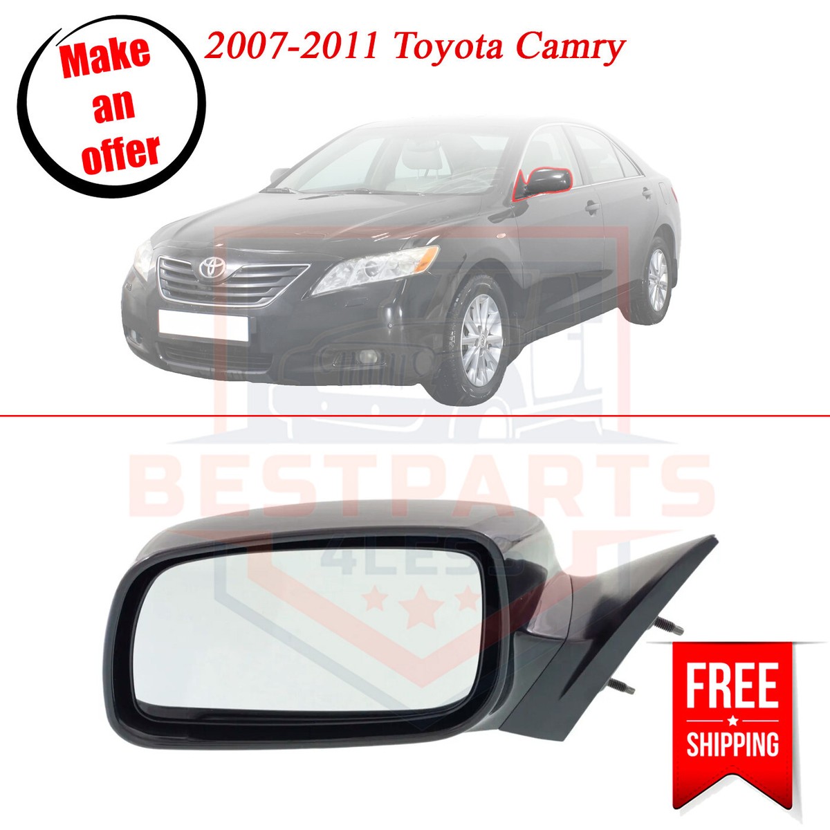 Gương chiếu hậu Camry 2007-2011 USA Mã phụ tùng 8794033620C0
