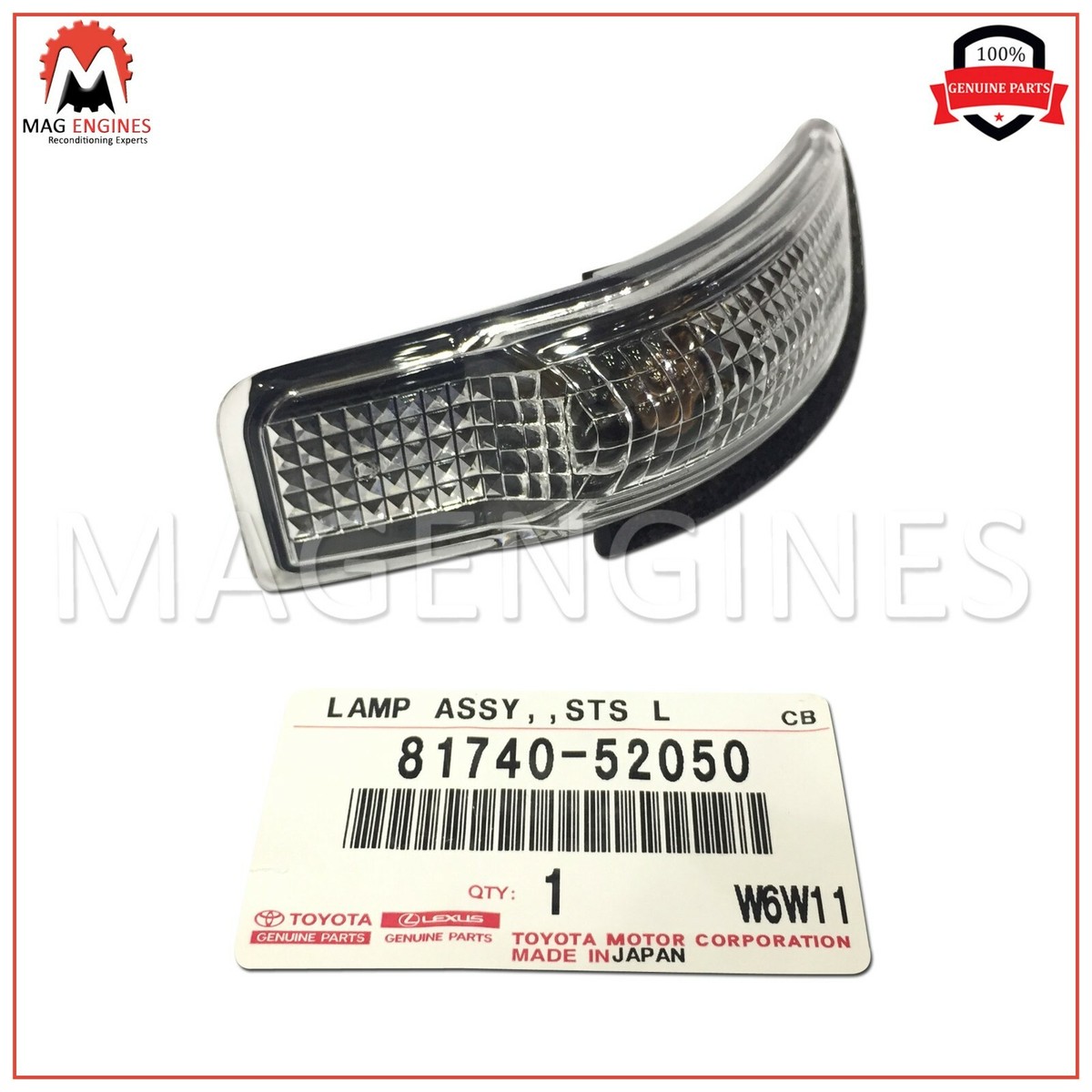 Đèn gương chiếu hậu Camry 2.0-2.5 2013 Mã phụ tùng 8174052050