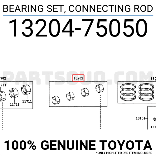 Bạc biên Fortuner Mã phụ tùng 1320475050