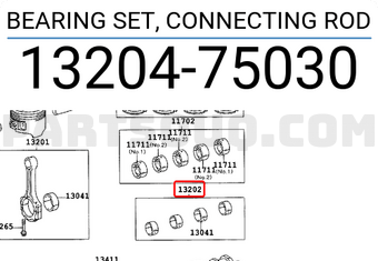 Bạc biên Fortuner Mã phụ tùng 1320475050