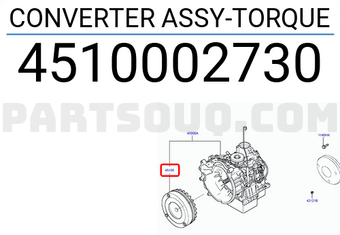 Quả bí hộp số tự động Morning 2005-2007 Mã phụ tùng 4510002730