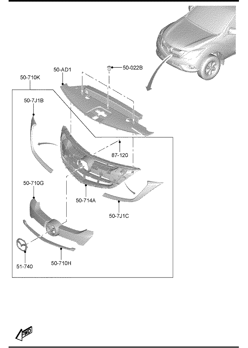 Mặt ca lăng BT50 2015 Mã phụ tùng 1d0150710ebm