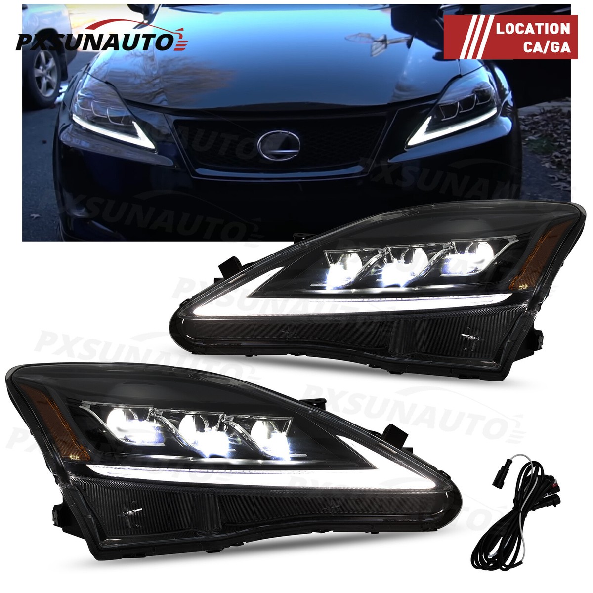Đèn pha Lexus IS250 (Đèn lái trước Lexus IS250) Mã phụ tùng 8117053400