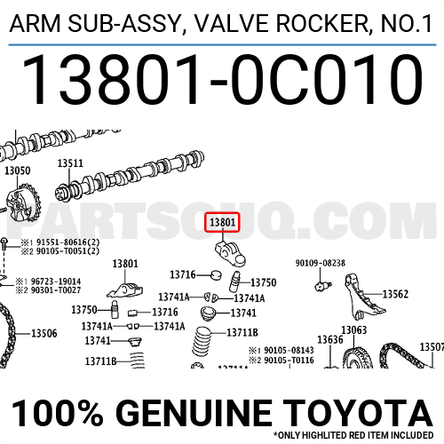 Cò Supap Innova 1TR Mã phụ tùng 138010C010