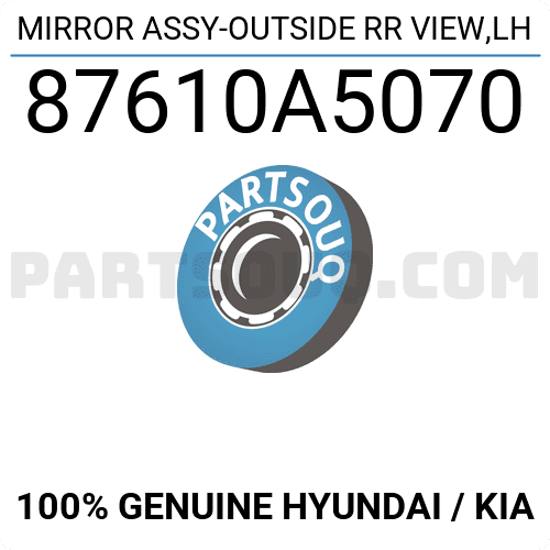 Gương chiếu hậu Hyundai I30 2013 Mã phụ tùng 87610a5070