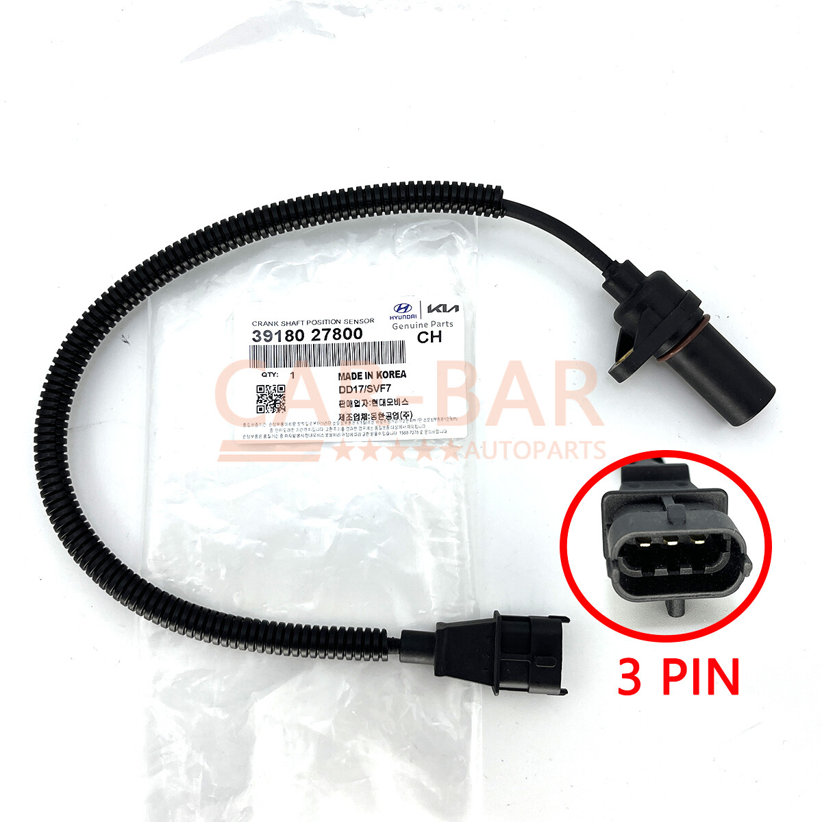 Cảm biến trục cơ Santafe New 2007 Mã phụ tùng 3918027800