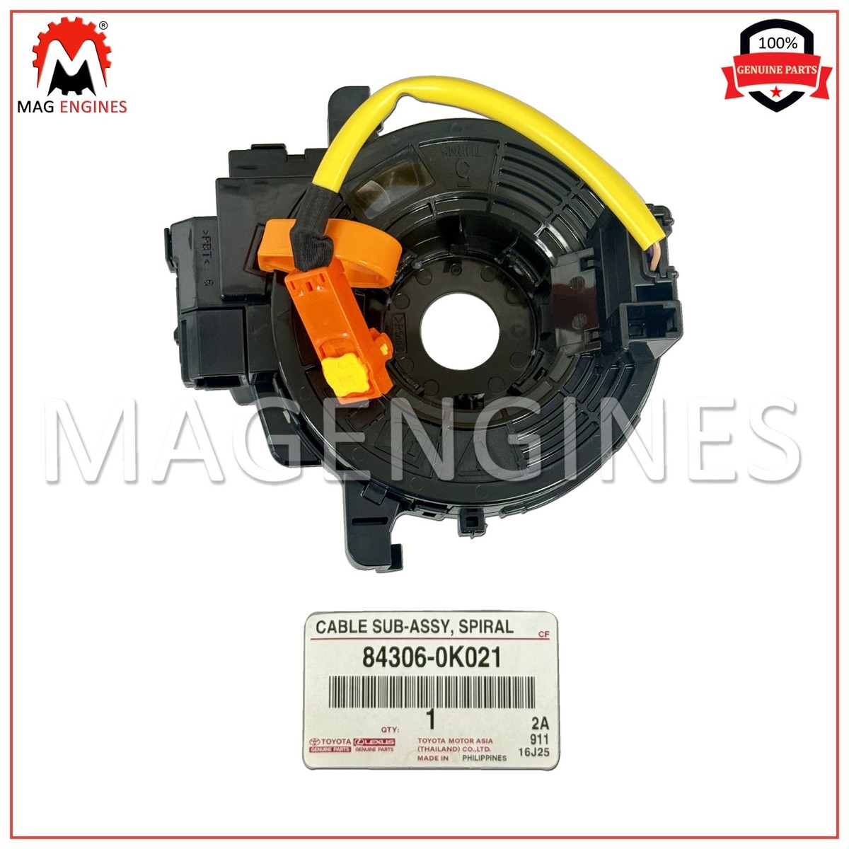 Cáp còi Fortuner (Cuộn điện còi Fortuner) Mã phụ tùng 843060K021