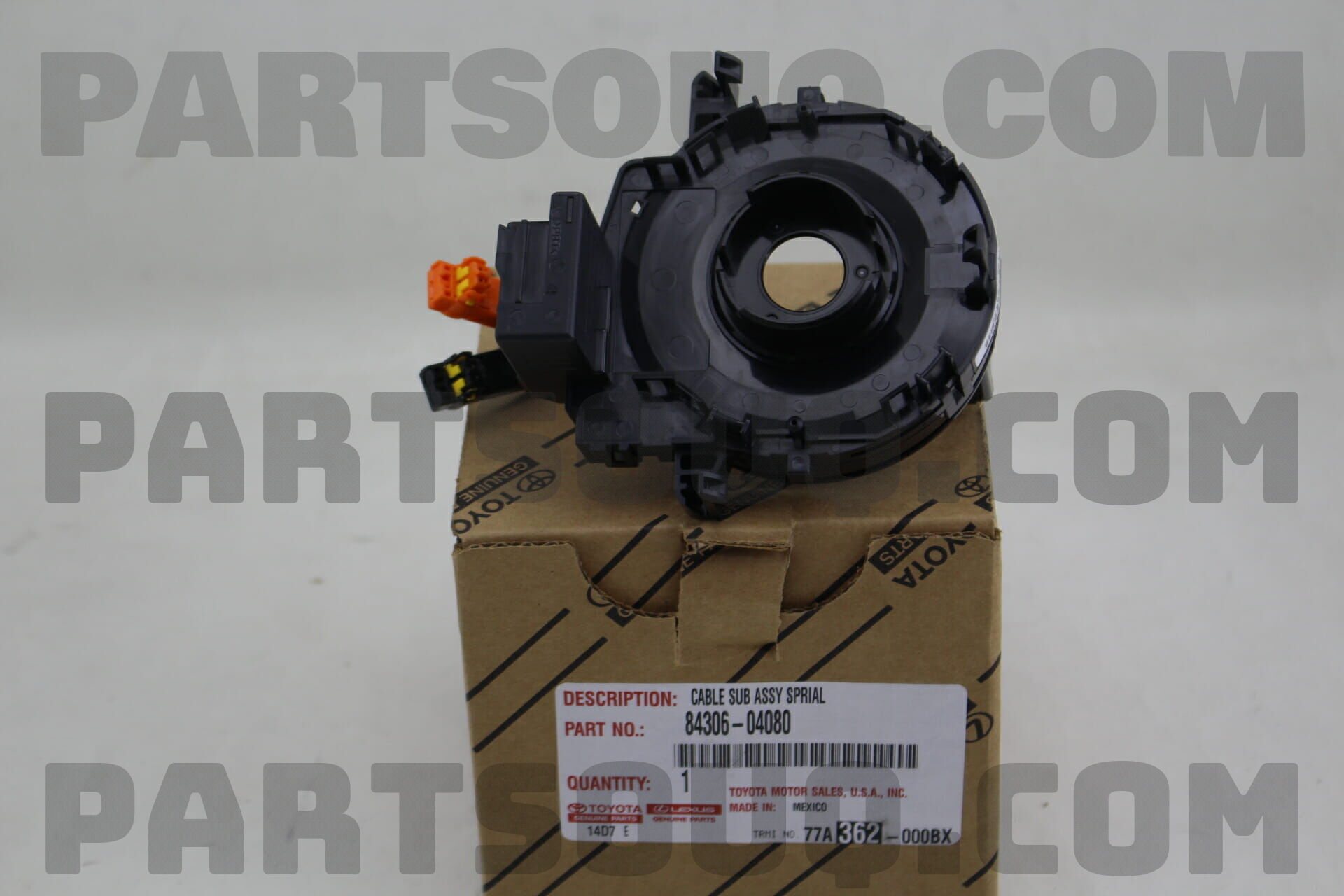 Cáp còi Yaris 2007-2011 NCP93 E (Cuộn điện còi Yaris 2007-2011 NCP93 E) Mã phụ tùng 8430606080