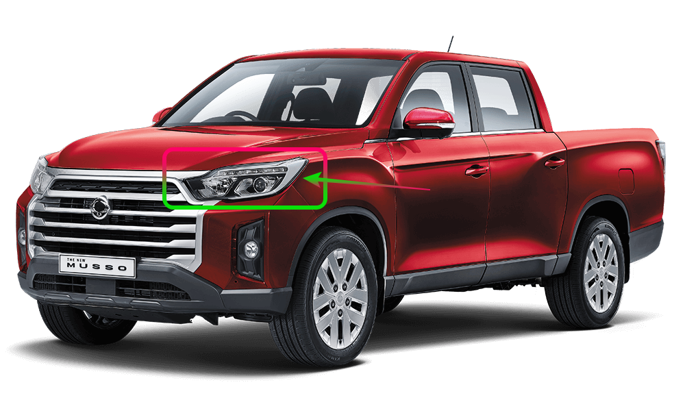 Đèn pha Ssangyong Stavic (Đèn lái trước) Mã phụ tùng 8310221105