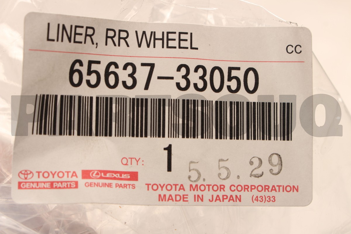 Lòng rè chắn bùn sau Camry 2007-2011 USA (Chắn bùn cua lốp Camry) Mã phụ tùng 6563806050-6563733030
