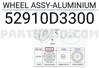La zăng đúc Hyundai Tucson 2015 R18 (Mâm đúc) Mã phụ tùng 52910d3300