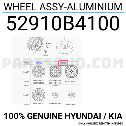 Mâm đúc Grand I10 (La zăng đúc) Mã phụ tùng 52910b4100