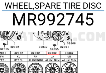 La zăng đúc Triton 2007 R16 6 cánh (lỗ trên cánh) (Mâm đúc) Mã phụ tùng mr992745t
