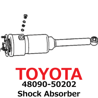 Phuộc nhún sau Lexus LS600 (Giảm xóc sau) Mã phụ tùng 4809050202