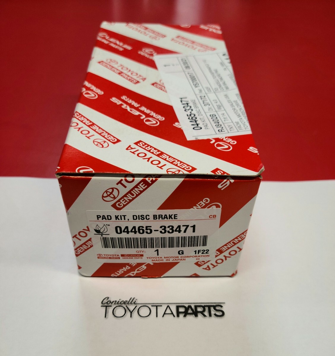 Má phanh trước Lexus ES350 Mã phụ tùng 0446533471
