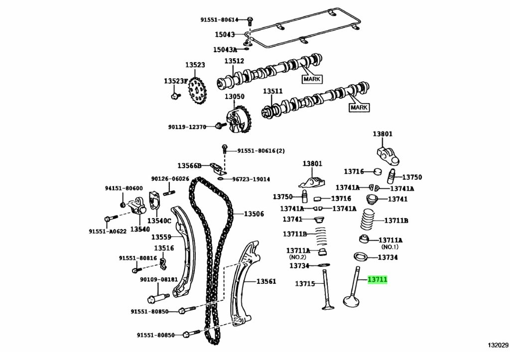 Xupap hút 1KD Fortuner Mã phụ tùng 1371130030