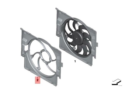 Lồng quạt két nước Vios 2007-2011 Mã phụ tùng 167110M030