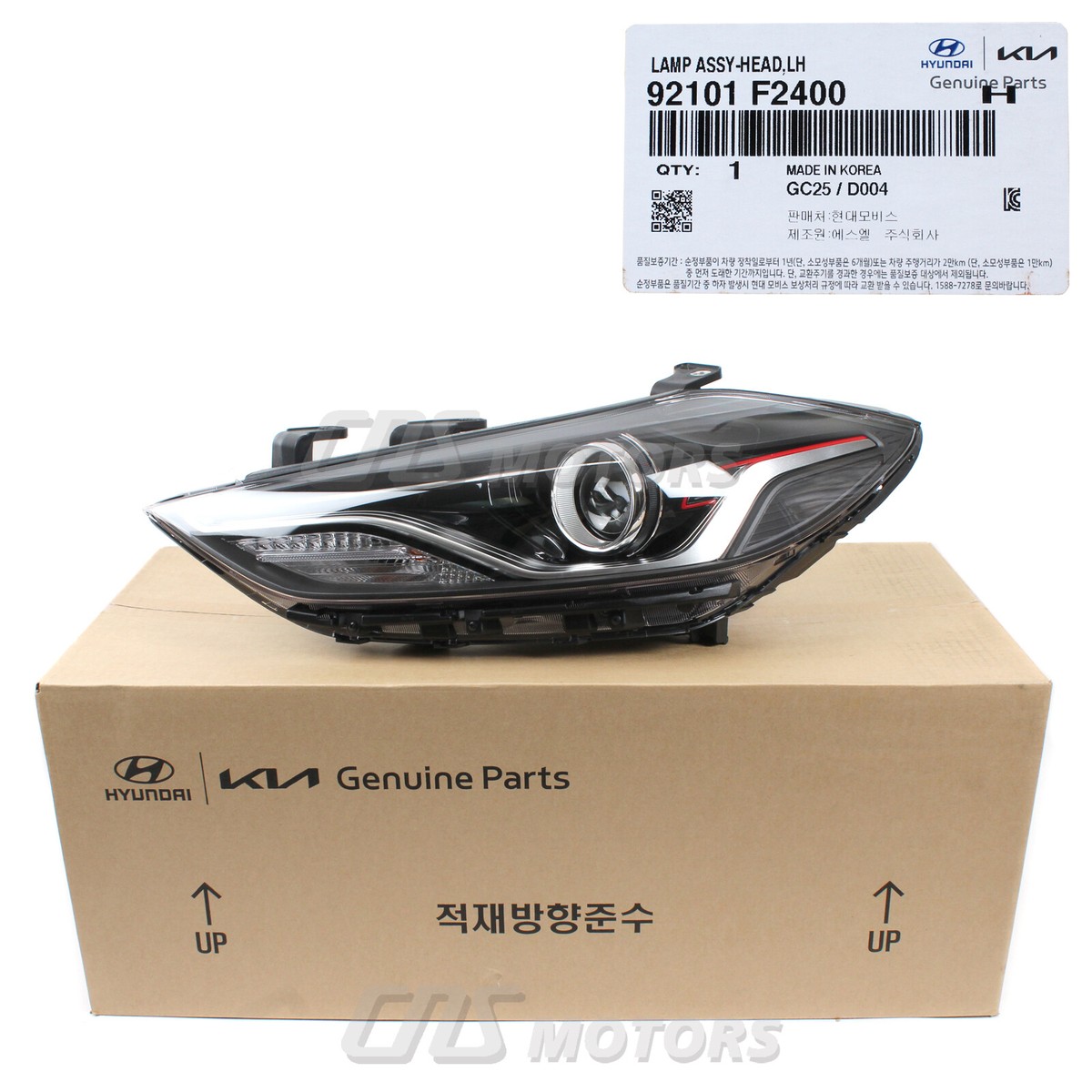 Đèn pha Elantra Sport 2018 Mã phụ tùng 92104f2400-92102f2430