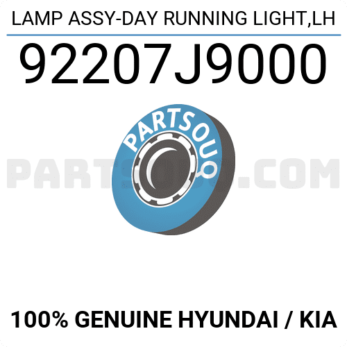 Đèn pha trên Hyundai Kona (Đèn lái trước) Mã phụ tùng 92207j9000