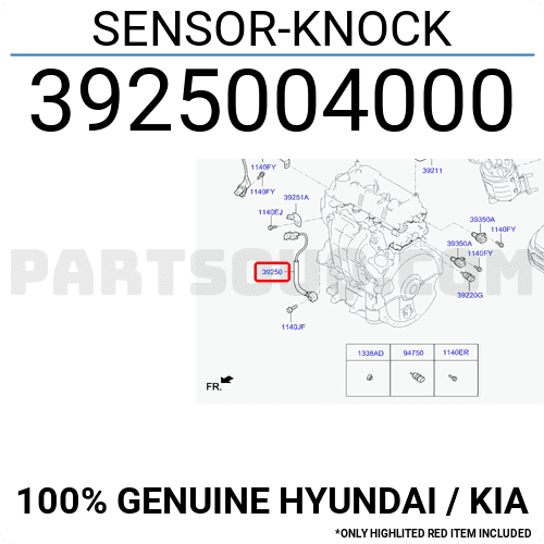 Cảm biến tiếng gõ Morning 2012 Mã phụ tùng 3925004000