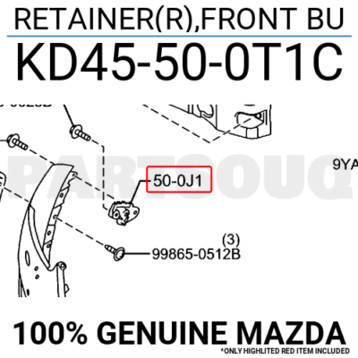 Giá bắt ba đờ xốc trước CX5 (Phe cài cản trước CX5) Mã phụ tùng KD45500T1C